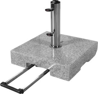 Doppler Trolley-Granit-Schirmsockel mit Rollen,50 kg, für Sonnenschirme bis Ø 300 cm