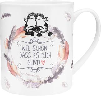 Sheepworld - XL Geschenk- Kaffee- Tasse "Schön dass es dich gibt" 0,6l Box 45397