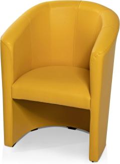 Möbel-Eins ABIZA Cocktailsessel, Material Kunstleder gelb