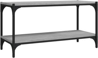 vidaXL TV-Schrank Grau Sonoma 80x33x41 cm Holzwerkstoff und Stahl