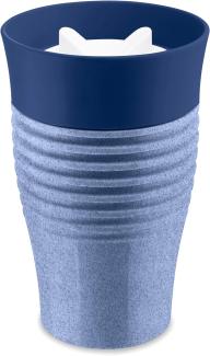 Koziol Thermobecher Safe To Go, Becher, Isolierbecher, Thermoplastischer Kunststoff, Organic Blue, 400 ml, 3797671