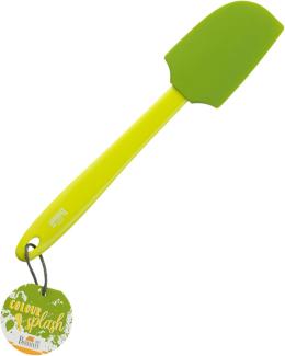 Birkmann Teigschaber Colour Splash, Küchenschaber, Schaber, Silikonkopf mit Kunststoffgriff, Grün, 29 cm, 421691