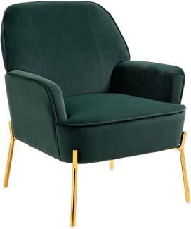 Modern Wohnzimmer Sessel Samt Lounge Sessel für Wohnzimmer und Schlafzimmer Sofa Stuhl bis 135 kg