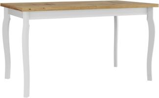 Tisch Alba V (Farbe: Artisan Eiche / Weiß)