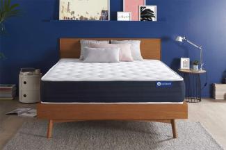Actiflex sleep matratze 135x190cm, Taschenfederkern und Memory-Schaum, Härtegrad 2, Höhe :22 cm, 5 Komfortzonen
