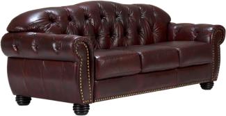 Sofa Chesterfield Hereford 3-Sitzer Echtleder