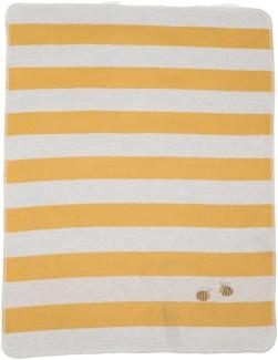 David Fussenegger Babydecke Juwel mit Stick Streifen Biene Gelb (90x70cm) 71633179