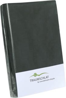 Traumschlaf Spannbettlaken Jersey Elasthan Stretch | 180x200 - 200x220 cm | anthrazit