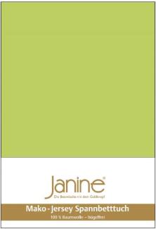 Janine Mako Jersey Spannbetttuch Bettlaken 140-160x200 cm OVP 5007 56 apfelgrün