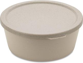 Koziol Schale Connect Bowl Mit Deckel, Schüssel, Kunststoff-Holz-Mix, Nature Desert Sand, 400 ml, 7202700