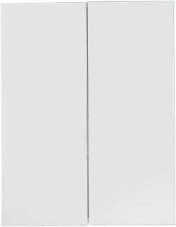 trendteam smart living Badezimmer Spiegelschrank Skin, 60 x 67 x 18 cm Front Spiegelglas, Korpus Weiß Melamin mit viel Stauraum, 60 x 67 x 18cm (BxHxT)