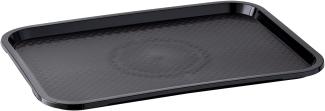 APS Fast Food-Tablett (B)455 x (T)355 mm, schwarz aus Polypropylen, Höhe: 20 mm - 1 Stück (541)