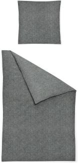 Irisette Flausch-Cotton Bettwäsche Set Mink 8835 grün 135 x 200 cm + 1 x Kissenbezug 80 x 80 cm
