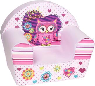 Knorrtoys 'Owl' Kindersessel rosa