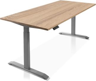 Möbel-Eins PRONTO elektrisch höhenverstellbarer Schreibtisch / Stehtisch, Material Dekorspanplatte Eiche sonomafarbig 160 x 80 cm