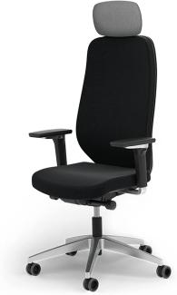Ergotopia® MasterBack Executive ergonomischer Bürostuhl mit 3D Neigungsmechanik - Premium Schreibtischstuhl Made in Germany mit Lordosenstütze, Synchronmechanik & verstellbaren 5D Armlehnen