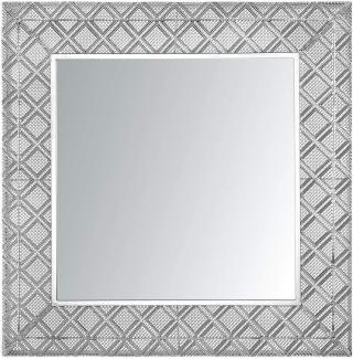 Wandspiegel silber quadratisch 80 x 80 cm EVETTES