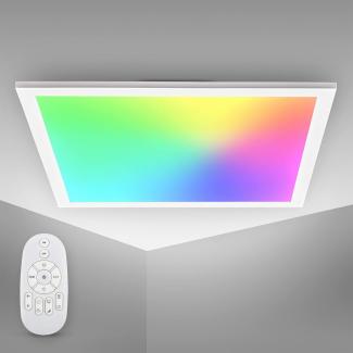 LED Panel Deckenleuchte dimmbar CCT RGB Deckenlampe Büro Licht indirekt 15W