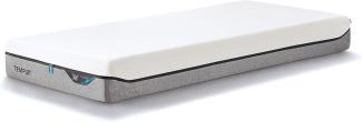 TEMPUR PRO MDV Memory Foam Matratze 90 x 200 cm - Höhe 21 cm, Schaumstoff-Matratze mit Druckenlastung & Bewegungsabsorption, Liegegefühl Soft, Bezug abnehmbar & waschbar, Weiß