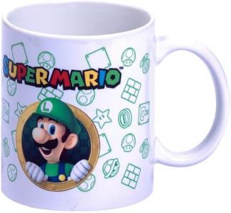 Nintendo Luigi Von Super Mario Tasse Cup Becher mit Spardose Münzbox 9 x 13 x 11cm