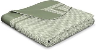 Biederlack Wohndecke Stripe | 150x200 cm | green