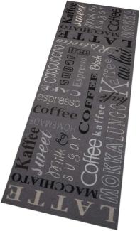 Kurzflor Küchenläufer Coffee Choice Grau 45x140 cm