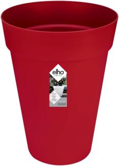Elho loft urban rund hoch Blumentopf, 42 cm Pflanzkübel, cranberry rot, 42. 1 x 42. 1 x 56. 4 cm