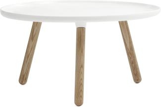 Normann Copenhagen Tablo Tisch, Kunststoff, Eschenholz, Weiß, 42x78cm