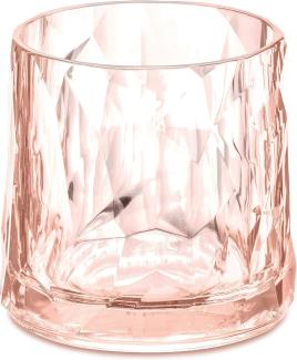 Koziol Club No. 2 Glas, Cocktailglas, Trinkbecher, Trinkglas, Kunststoff, Transparent Rose Quartz, 250 ml, 3402654
