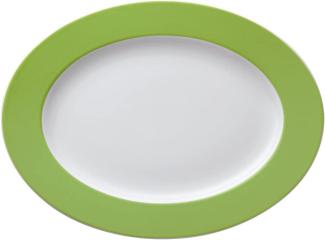 Thomas Sunny Day Platte, Servierplatte, Beilagenplatte, Porzellan, Apple Green / Grün, Spülmaschinenfest, 33 cm, 12733