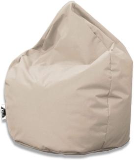 PATCH HOME Patchhome Sitzsack Tropfenform - Creme für In & Outdoor XXXL 480 Liter - mit Styropor Füllung in 25 versch. Farben und 3 Größen