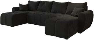 Sofa mit Schlaffunktion in U-Form MOLISA, 311x82x145, Cosmic 100