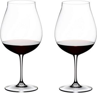 Riedel Vinum New World Pinot Noir, 2er Set, Rotweinglas, Weißweinglas, Weinglas, Hochwertiges Glas, 800 ml, 6416/16