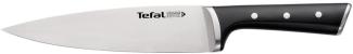 Tefal Ice Force Kochmesser K23202 | 20 cm Klinge | Korrosionsschutz | Handschutz | Edelstahl/Schwarz