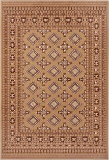 Orientalischer Kurzflor Teppich Sao Braun - 120x170x0,9cm