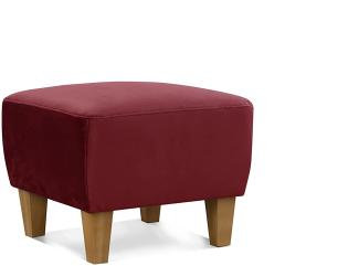 CAVADORE Hocker Ben / Moderner, vielseitiger Armlehnensessel / Passender Sessel separat erhältlich / 52 x 46 x 52 / Samtoptik, Gold