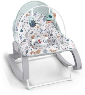 Fisher-Price GMD21 - Umwandelbarer Schaukelsitz zum Füttern, Spielen und Beruhigen, mit Verdeck, für Babys und Kleinkinder ab der Geburt
