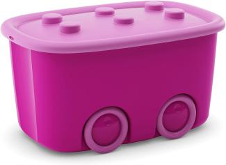Kis Alto L Aufbewahrungsbox Funny Box 46 Liter in violett-rosa, Plastik, 58x38.5x32 cm