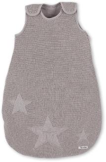 Sterntaler Strick-Schlafsack für Kleinkinder, Reißverschluss, Größe: 90, Grau (Kiesel)