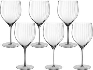 Leonardo Poesia Cocktailglas 6er Set, spülmaschinengeeignete Getränkegläser für Mixgetränke, Höhe 23 cm, 750 ml, grau, 022382