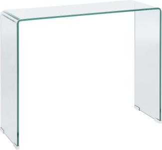 Konsolentisch Glas transparent 90 x 30 x 75 cm KENDALL