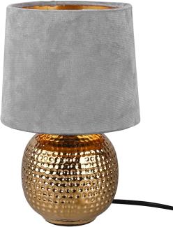 Tischleuchte Nachttischlampe Leuchte Lampe Sophia goldfarbig 1xE14 Höhe ca. 26 cm