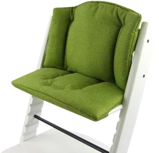 Bambiniwelt Sitzkissen, kompatibel mit Stokke 'Tripp Trapp' Hochstuhl, meliert hellgrün