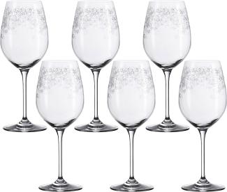 Leonardo Chateau Weißweinglas 6er Set, Weinglas, Edles Glas mit Gravur, 400 ml, 35301