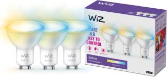 WiZ SuperSlim Deckenleuchte Tunable White & Color, 22W, dimmbar, 16 Mio. Farben, smarte Steuerung per App/Stimme über WLAN, schwarz