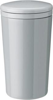 Stelton Thermobecher Carrie Light Grey, Trinkbecher, Edelstahl, Kunststoff, Grau, 400 ml, 361-1