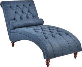 Chaiselongue Polsterbezug blau MURET