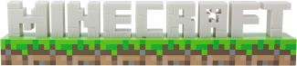 Paladone Minecraft Logo Licht - Batterie oder USB-betrieben - 2 Lichtmodi - Offiziell lizenzierte Ware, mehrfarbig