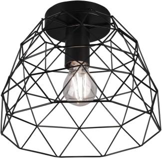 Deckenlampe, Käfig Design, schwarz, 27 cm, HAVAL