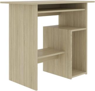 vidaXL Schreibtisch Sonoma-Eiche 80x45x74 cm Holzwerkstoff